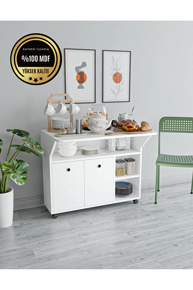 Butterfly Masa Çok Amaçlı Masa Ve Dolap Katlanır Özellikli